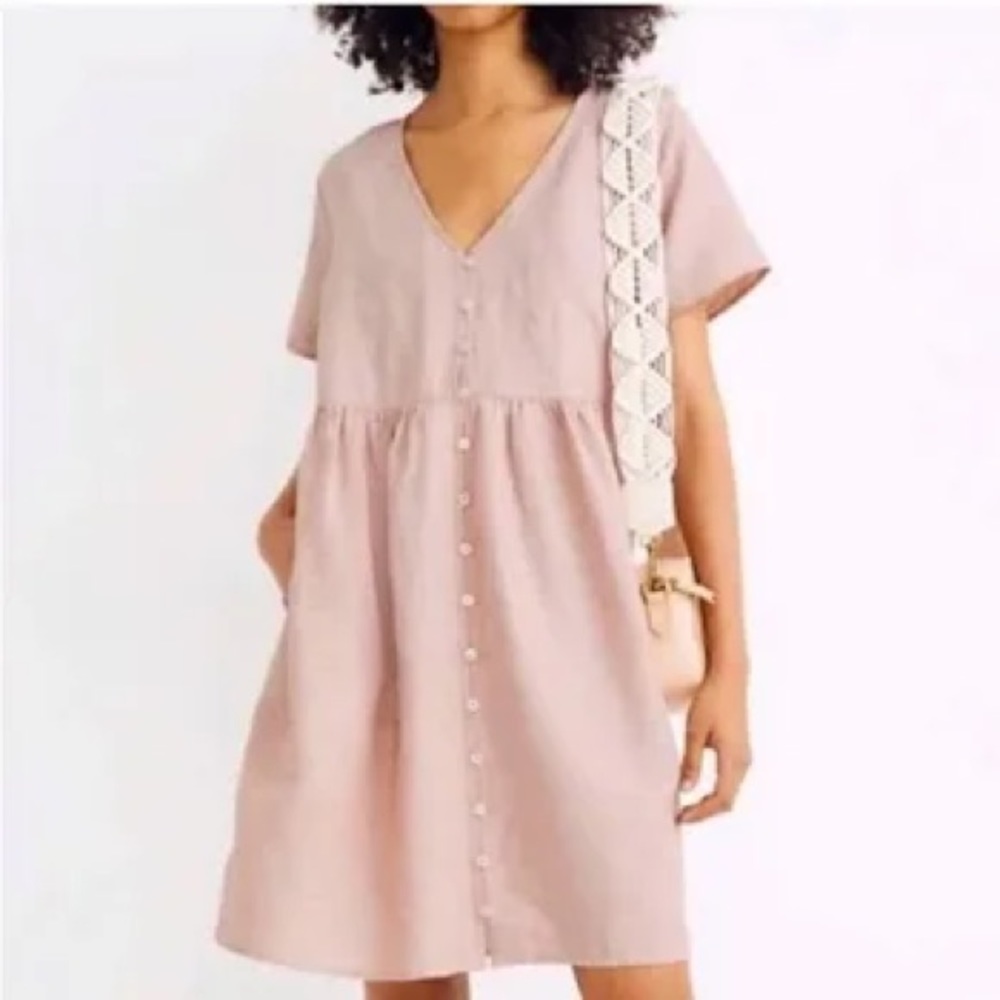 Medium Madewell Alexandra Linen Dress
